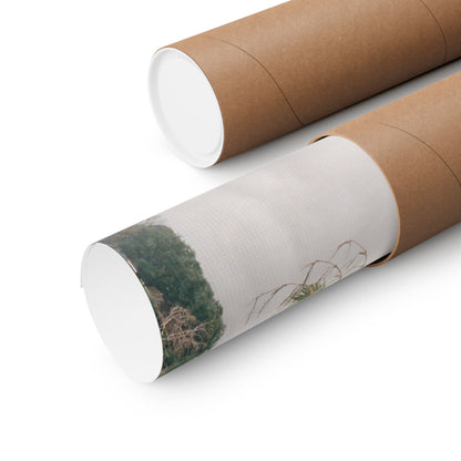 Vertical Matte Poster — Tropical Palm Landscape Wall Art